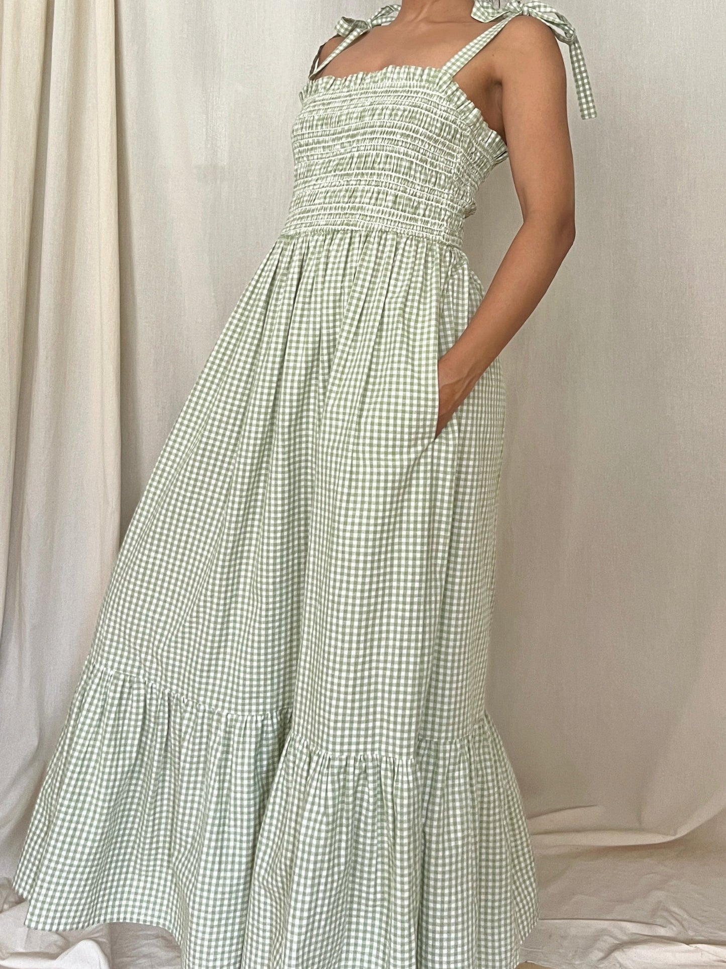 Julianne dress - Sage