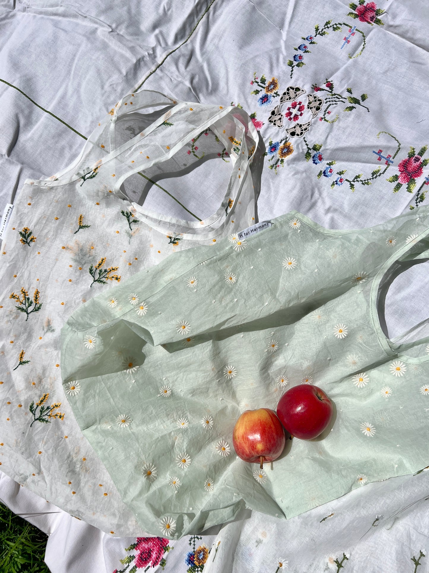 Embroidered Tote Bag