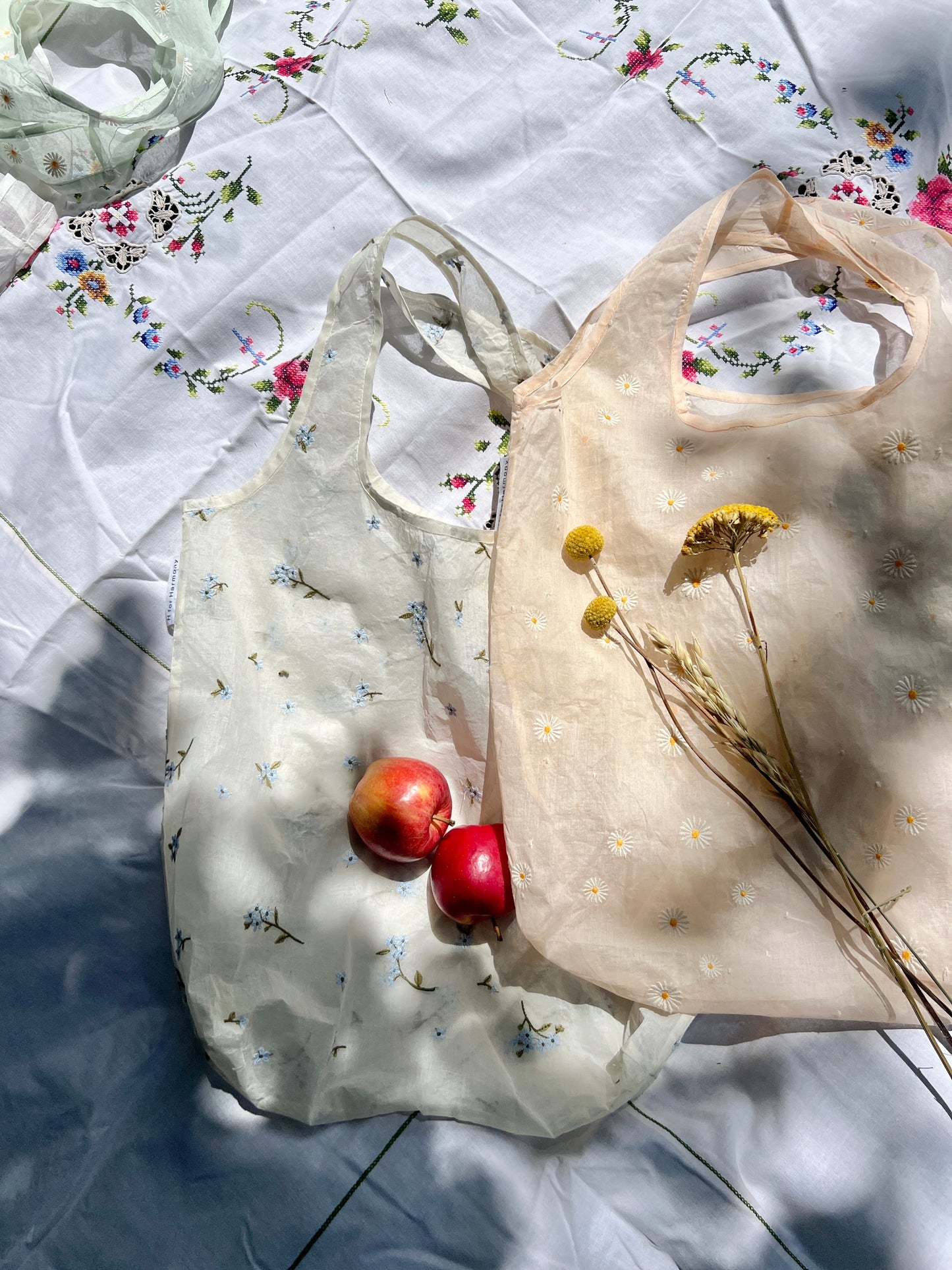 Embroidered Tote Bag