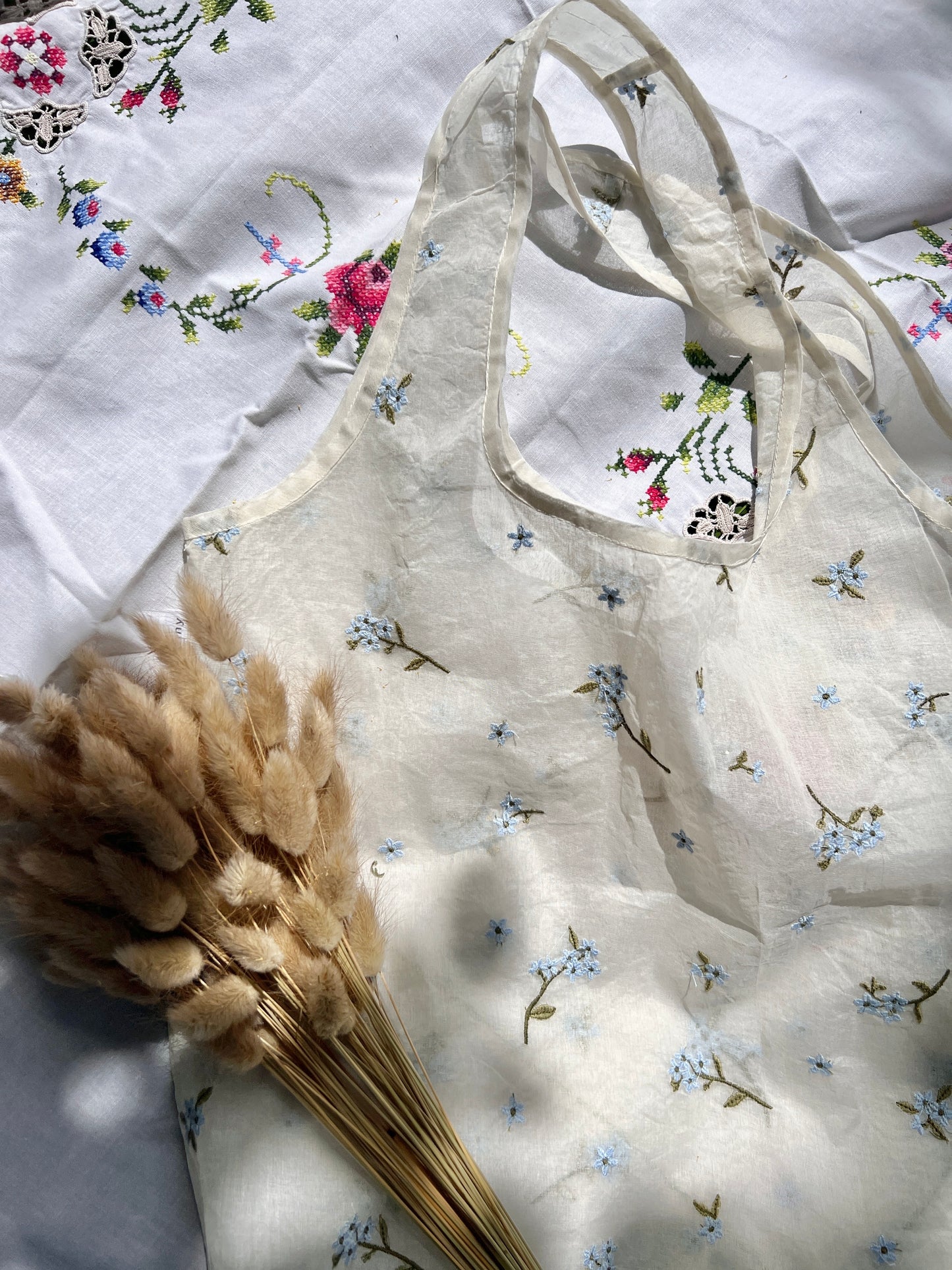Embroidered Tote Bag