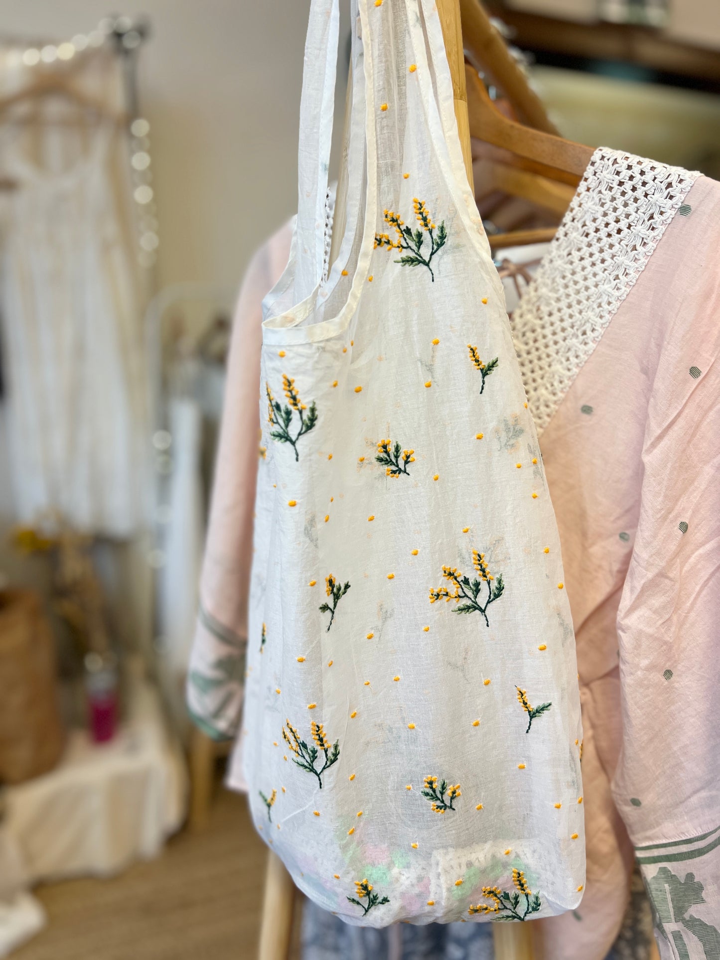 Embroidered Tote Bag
