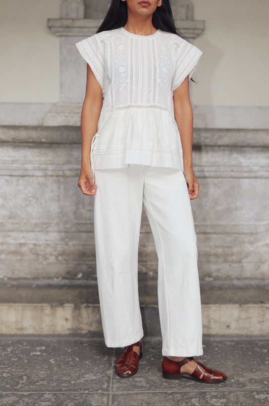 Pantaloni Sandy - Crema