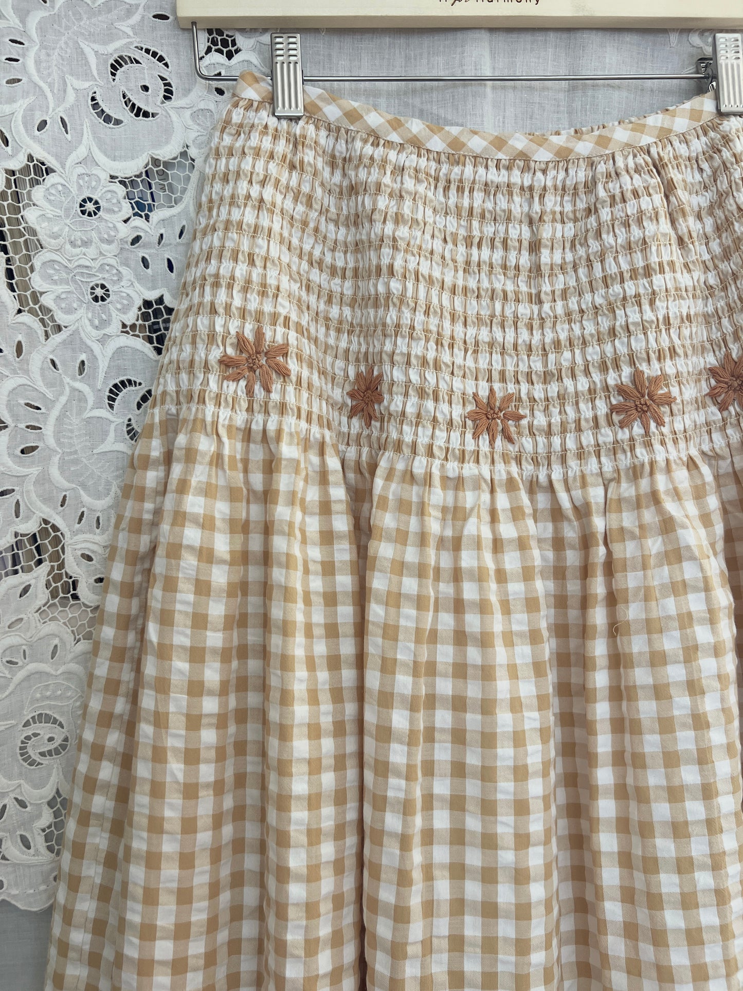 Zaira gingham skirt