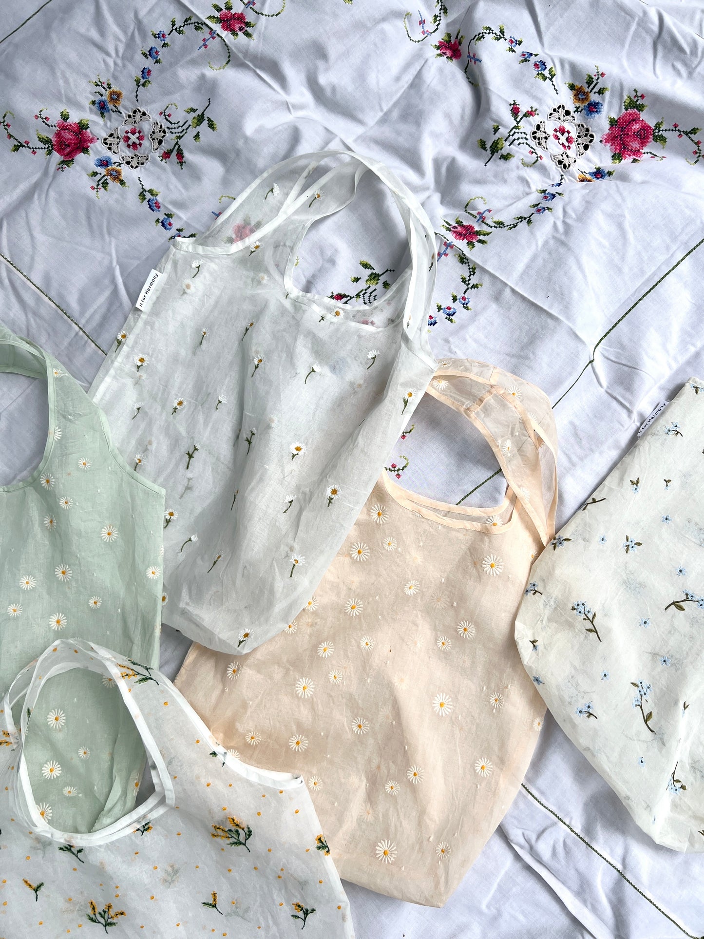 Embroidered Tote Bag