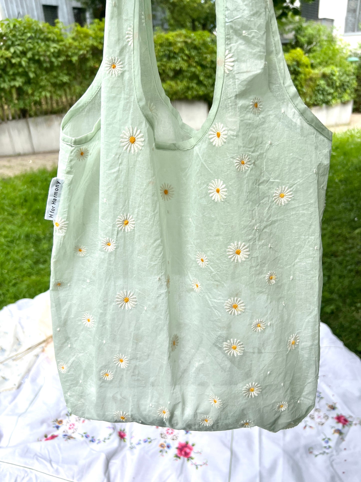 Embroidered Tote Bag