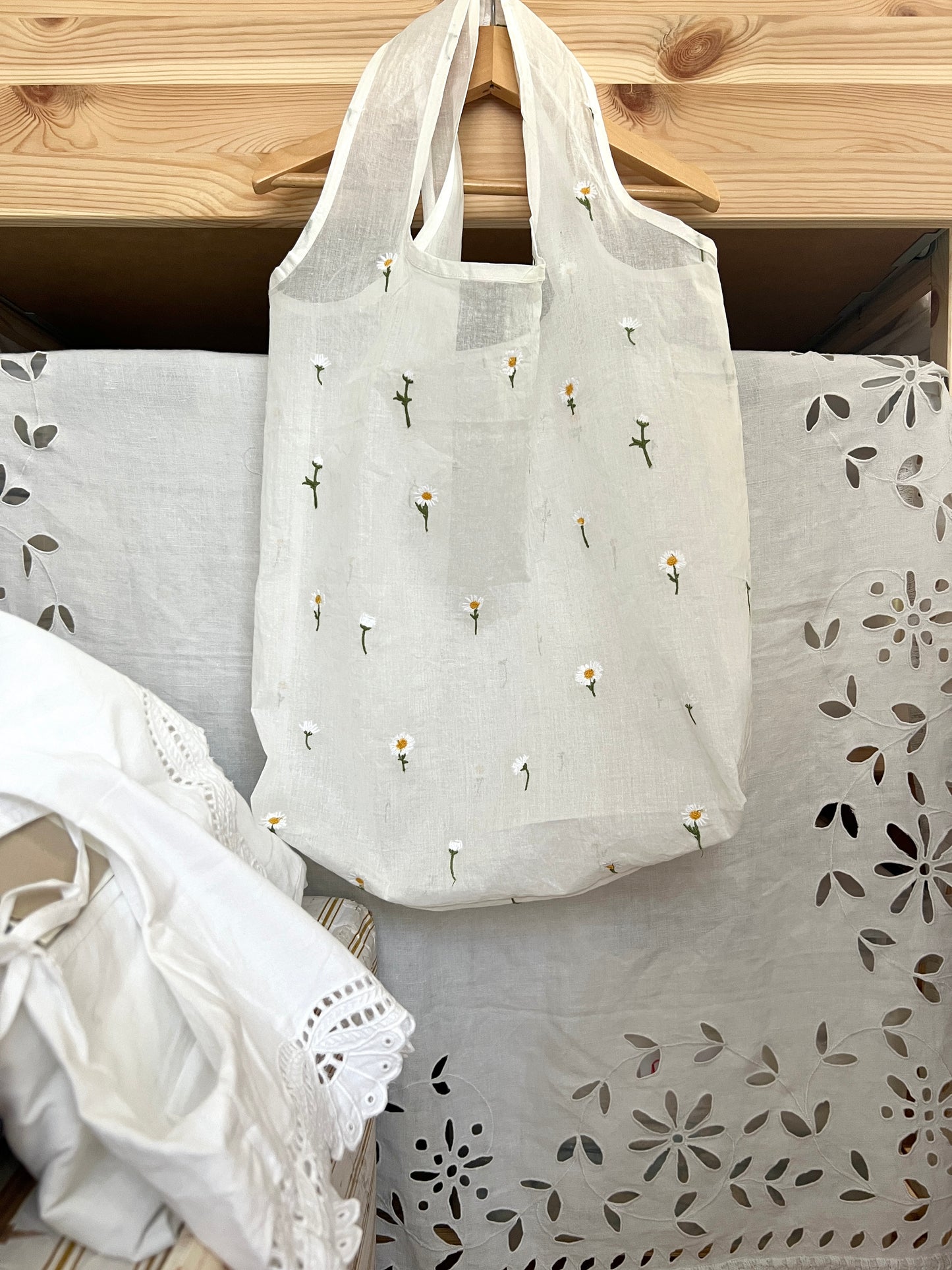Embroidered Tote Bag